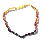 Rainbow Coloured Amber Teething Necklace